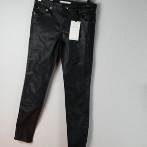 Zara Woman Kids teen Skinny Jeans Size 2 Black coated